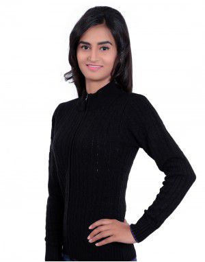 Girls Designer Sweater Colour Black